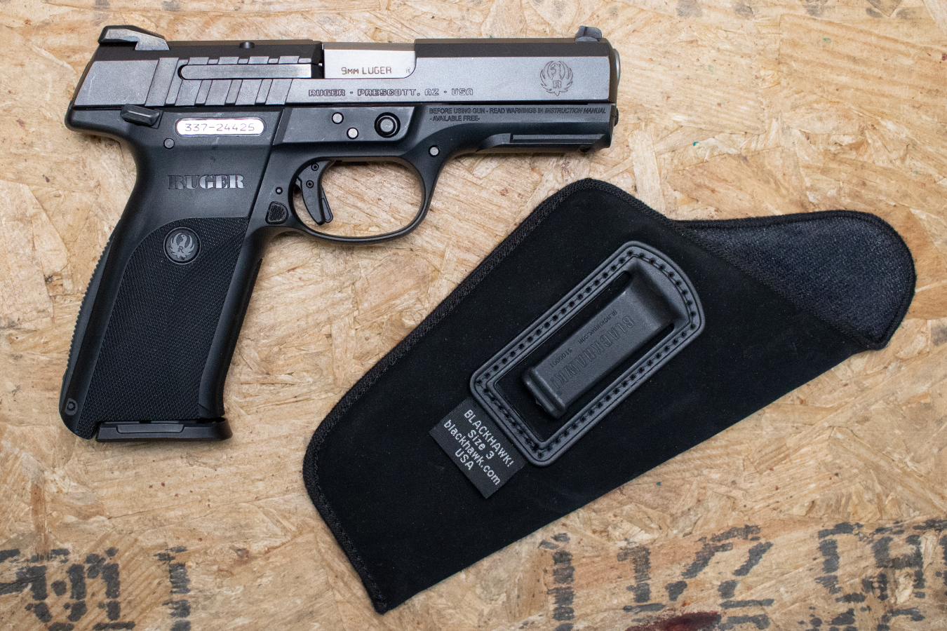 Ruger 9E 9mm Police Trade-In Pistol with Ambidextrous Safety and Holster