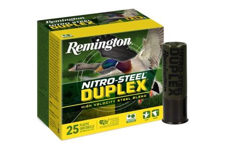 Remington 12 Gauge 3 in 2x4 Shot Nitro-Steel Duplex 25/Box