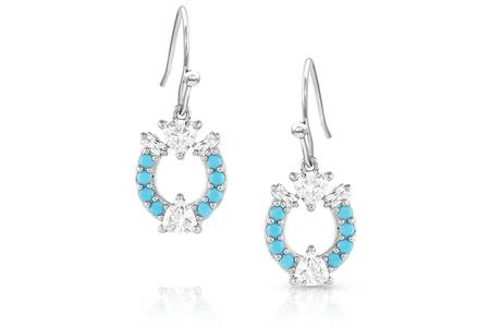 LUCK DEFINED CRYSTAL TURQUOISE EARRINGS