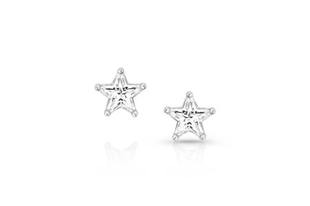 NORTH STAR CRYSTAL POST EARRINGS