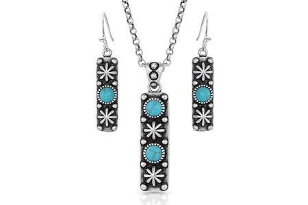 STARLIGHT STARBRITE STONE TURQUOISE SILVER JEWELRY SET