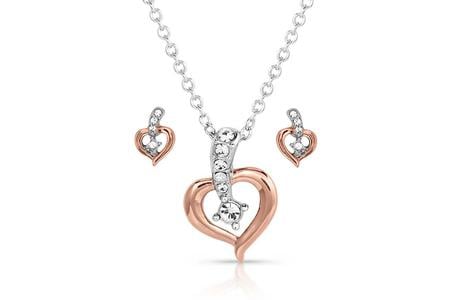 HEART ON THE LINE JEWELRY SET