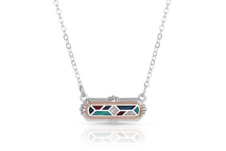 WESTERN MOSAIC BAR NECKLACE