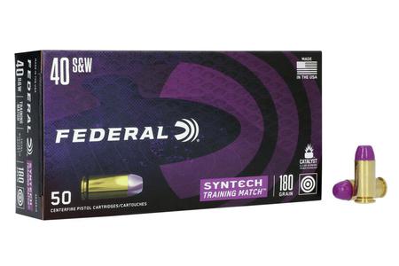 Federal 40SW 180 gr Syntech Training Match 50/Box