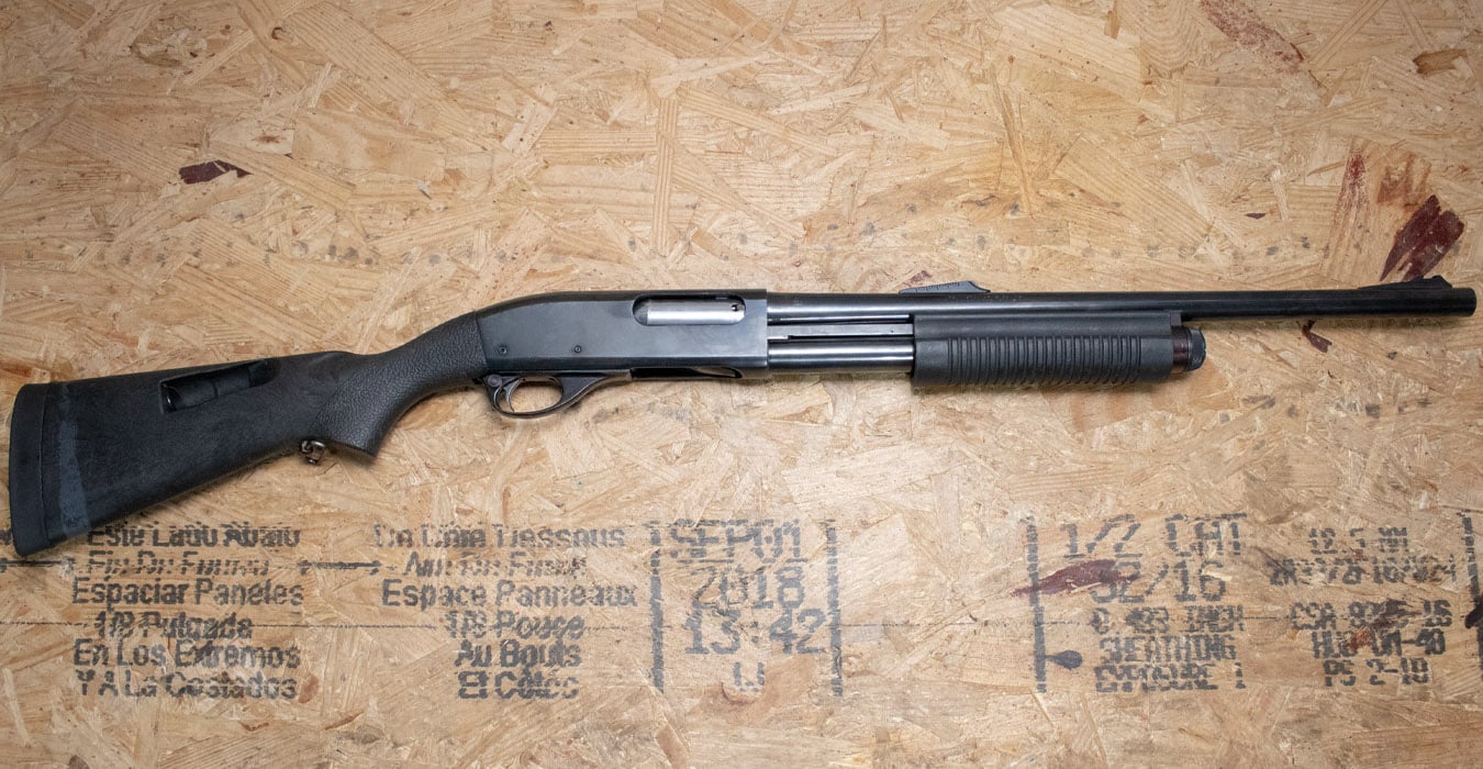 Remington 870 Wingmaster 12 Gauge Police Trade-In Shotgun with Speedfeed Stock