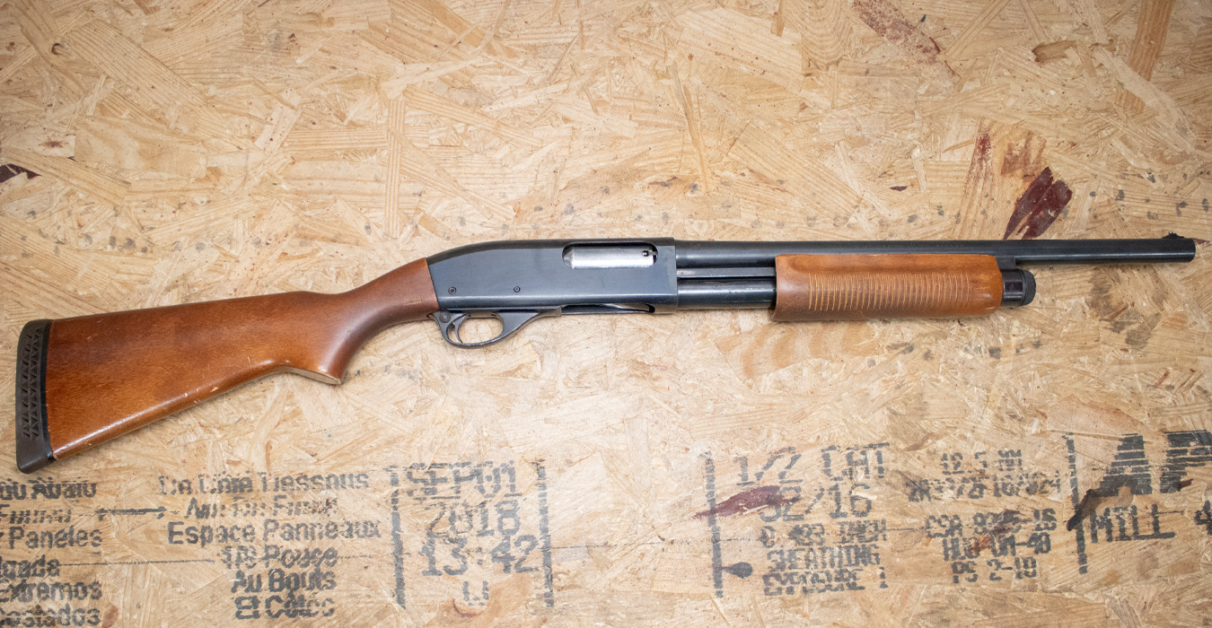 Remington 870 Wingmaster 12 Gauge Police Trade-In Shotgun with Wood Stock