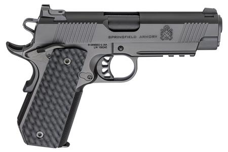 SPRINGFIELD 1911 TRP 45ACP 4.25` BARREL WITH CARRY CUT AND LIGHT RAIL BLACK