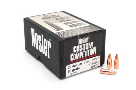 22 CAL .224 52 GR HP CUSTOM COMPETITION