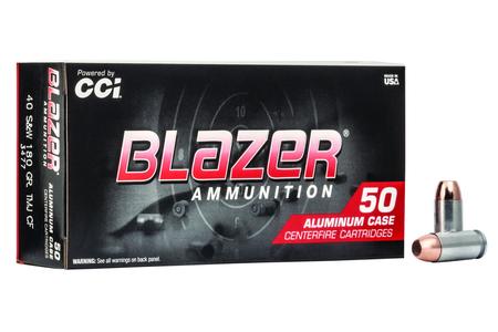 CCI 40 S&W 180 gr TMJ Cleanfire Aluminum 50/Box