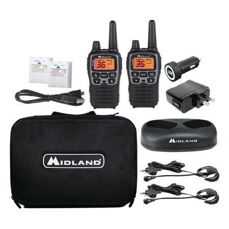 MIDLAND 36 CHL./38 MILE W/121 CODES W/BATTERIES DTC USB CABLE CHARGER, CAR CHARGER