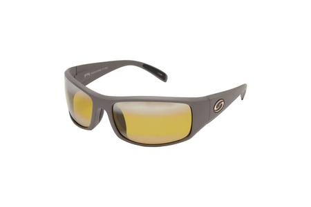 S11 OPTICS OKEECHOBEE MATTE GREY - BI-GRADIENT YELLOW `SPOTLIGHT` LENS 