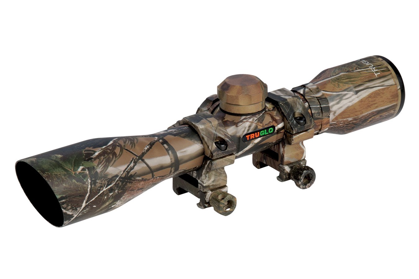 Truglo Compact Realtree APG Camo 4x32mm Scope with Diamond Reticle and Rings