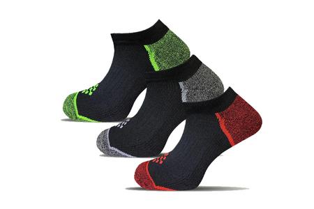 ANKLE 3 PK SOCKS BLACK S/M