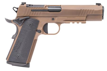 1911 X SERIES 45ACP SS COYOTE TAN SLIDE AND FRAME 5` BARREL
