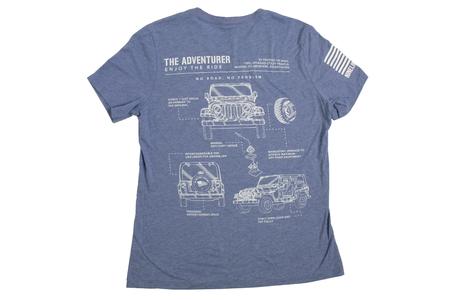 WOMENS JEEP SCHEMATIC SS TEE