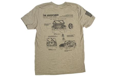 JEEP SCHEMATIC TRI BLEND SS TEE