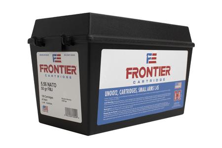 HORNADY 5.56mm NATO 55 gr FMJ Frontier 150 Rounds in Ammo Can