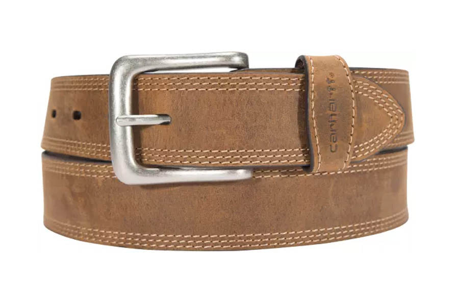 CARHARTT LEATHER TRIPLE STITCH BELT