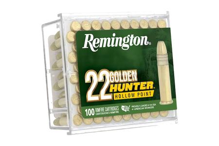 Remington 22 LR 40 gr Golden Hunter Hollow Point 100/Box