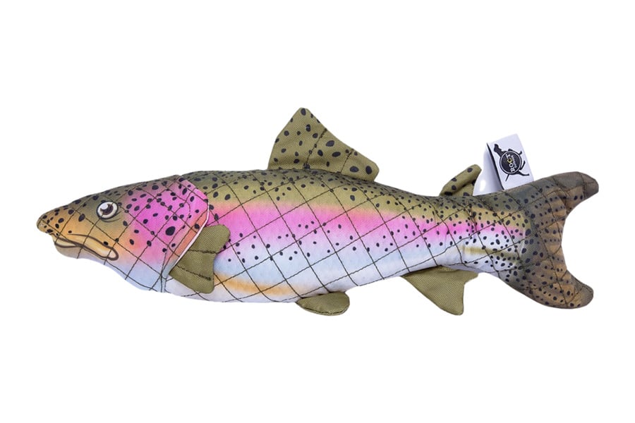 Roct Outdoor Rainbow Trout Lined Dog Toy