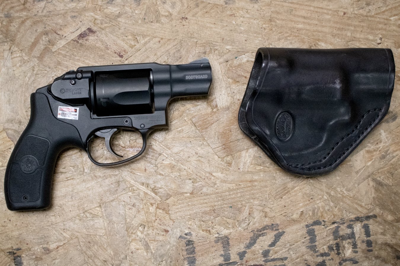 Smith & Wesson Bodyguard 38 Special+P Police Trade-In Revolver with Laser and Holster