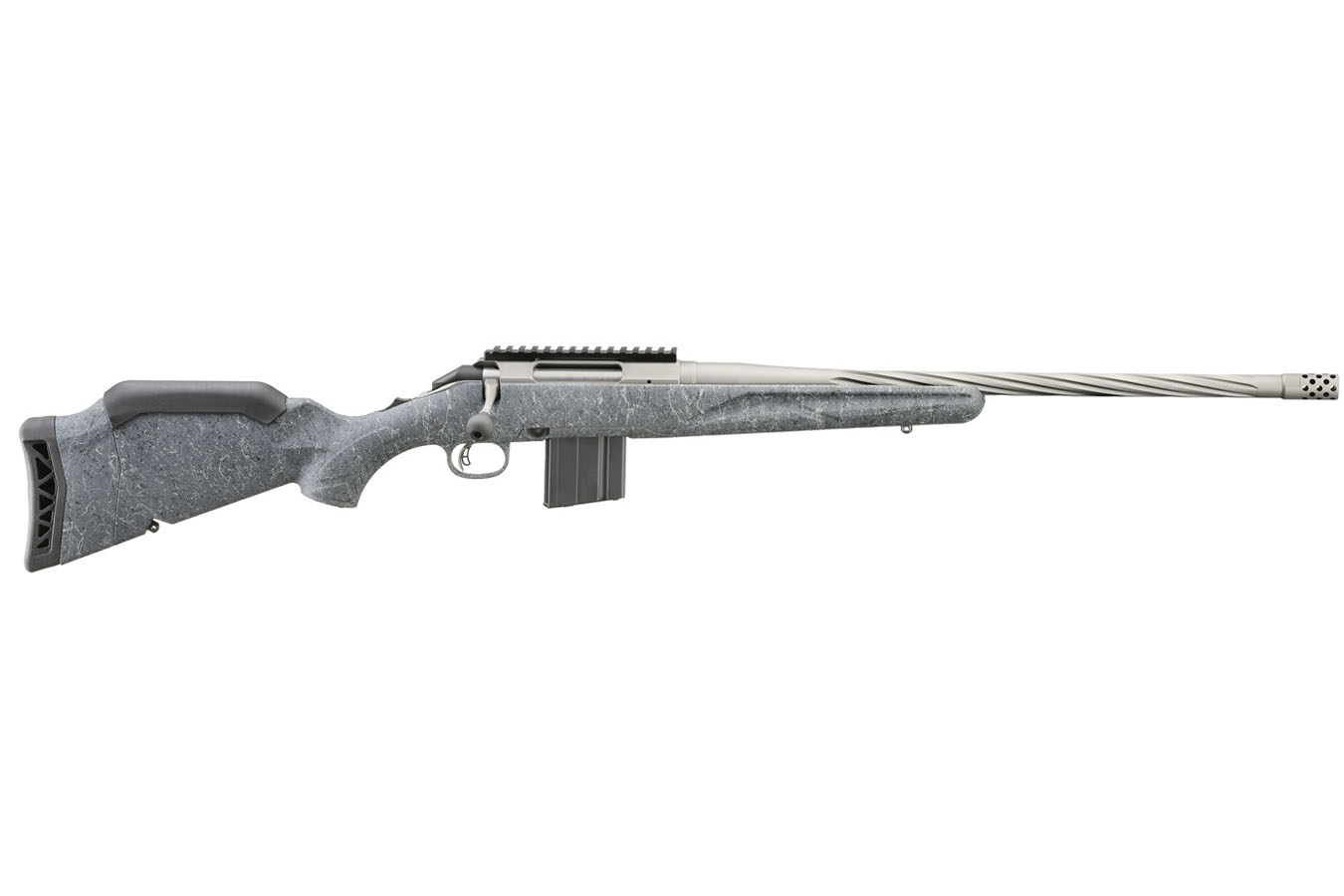 Ruger American Rifle Gen II 6.5 Grendel Bolt-Action Rifle with Gray Splatter Stock