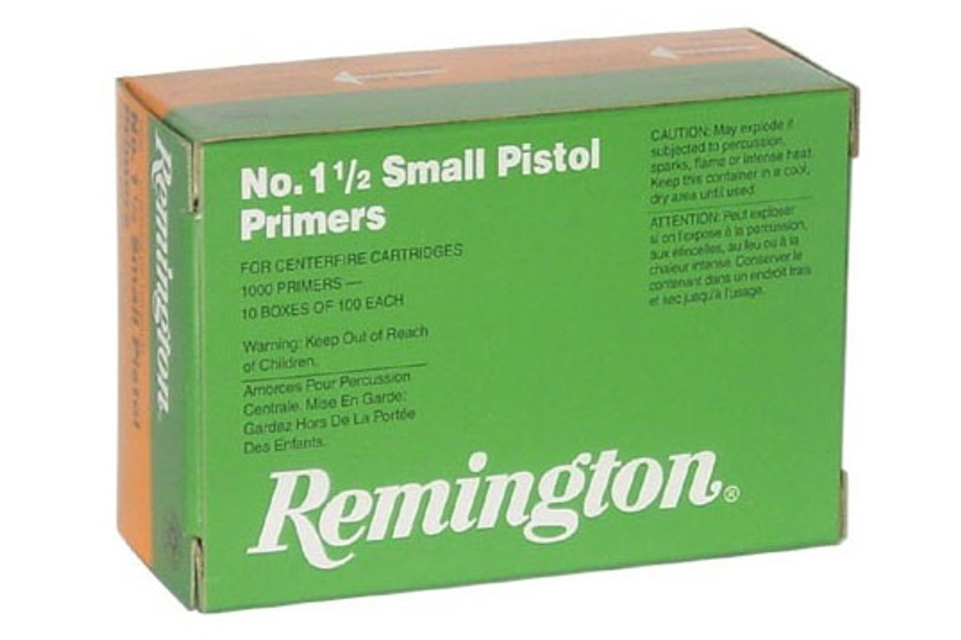 Remington No. 1 1/2 Small Pistol Primers 1000/Box