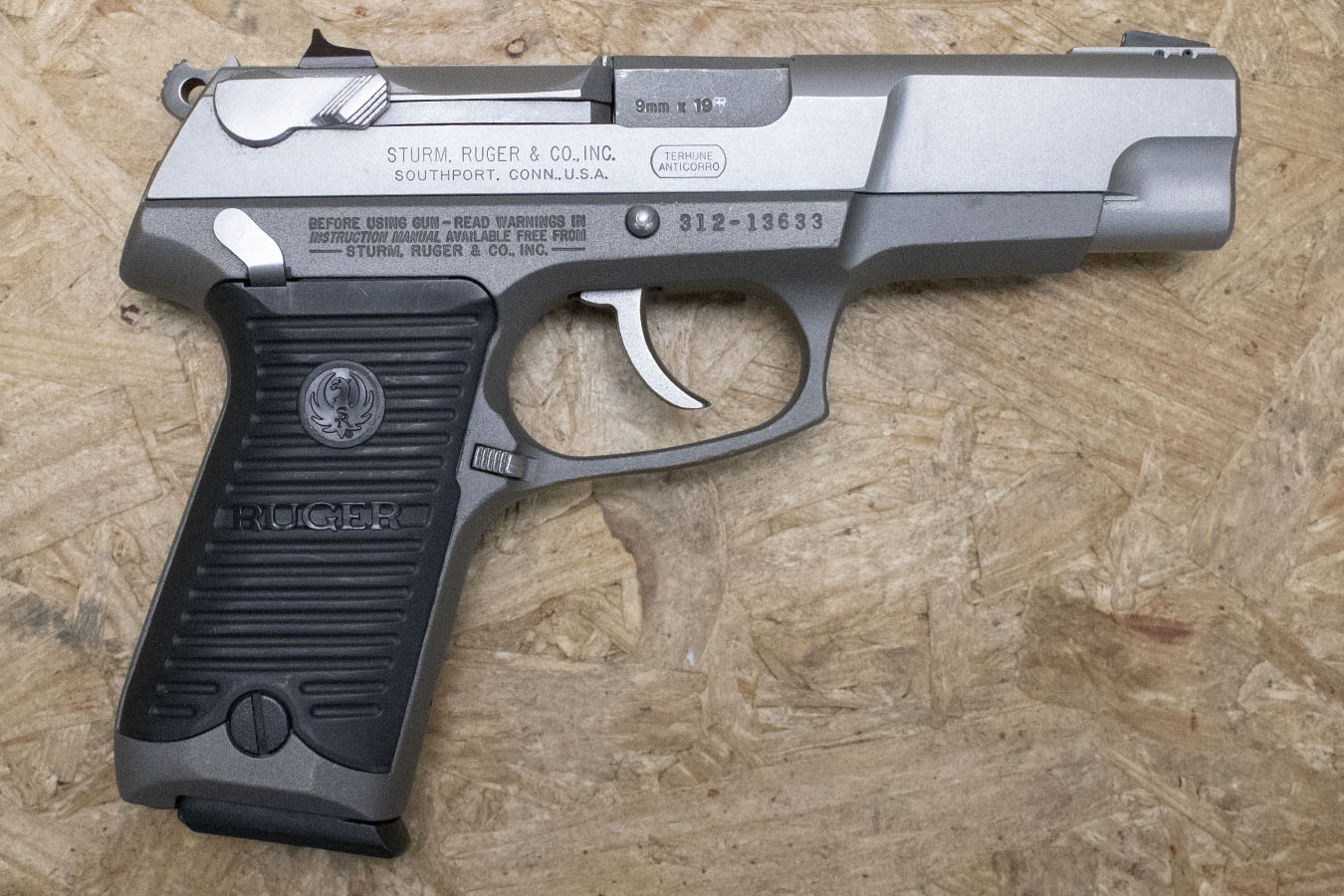 Ruger P89 9mm Police Trade-In Pistol with Two-Tone Finish