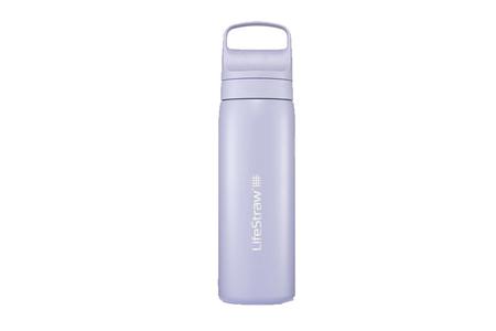 LIFESTRAW GO STAINLESS STEEL WATER BOTTLE WITH FILTER 18OZ POVENCE PURPLE