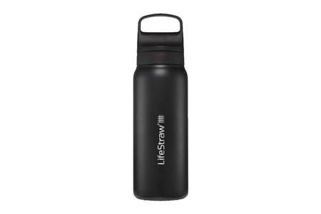 LIFESTRAW GO STAINLESS STEEL WATER BOTTLE WITH FILTER 24OZ NORDIC NOIR