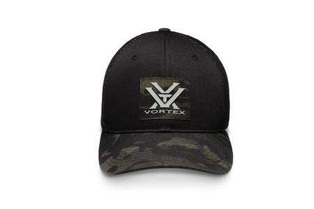 VORTEX APPAREL MENS PATHBREAKER PRO CAP BLACK CAMO