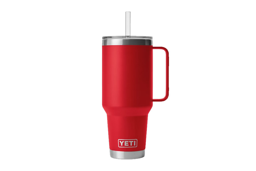 RAMBLER 42 OZ STRAW MUG RESCUE RED