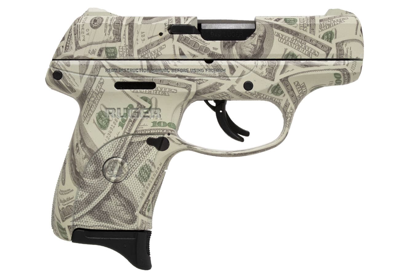 No. 18 Best Selling: RUGER EC9S 9MM 100 DOLLAR BILL FINISH 3.12 IN BBL 7 RD MAG