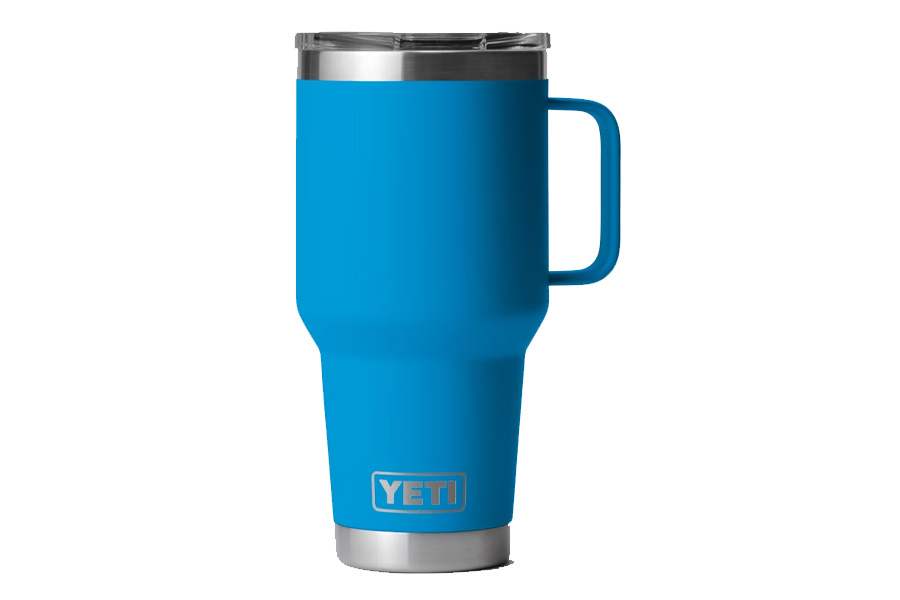 Yeti Coolers Rambler 30 oz Travel Mug with Stronghold Lid - Big Wave Blue