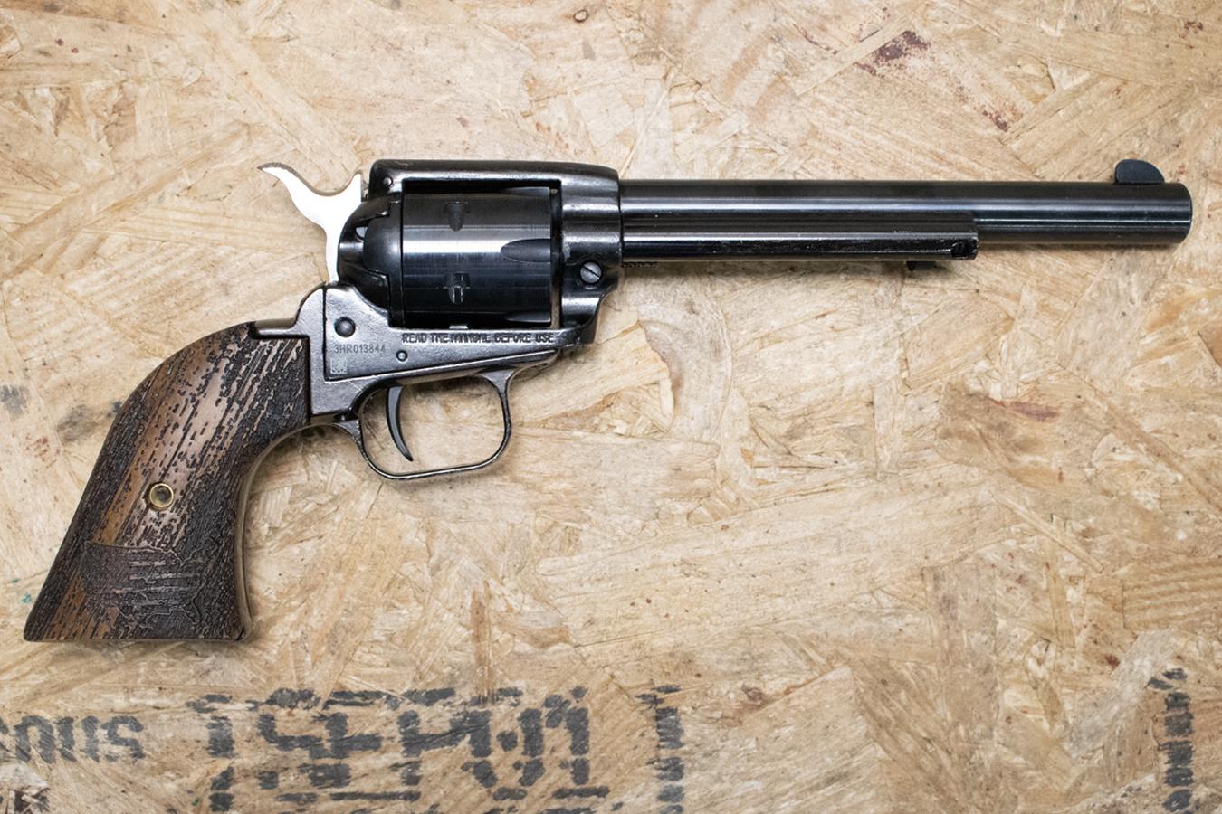 Heritage Rough Rider .22LR Police Trade-In Revolver with Wood Grips