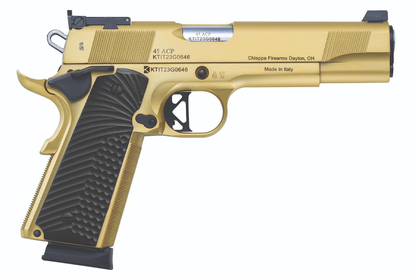 Shop Charles Daly 1911 Empire Grade 45ACP Pistol with Gold PVD Finish ...