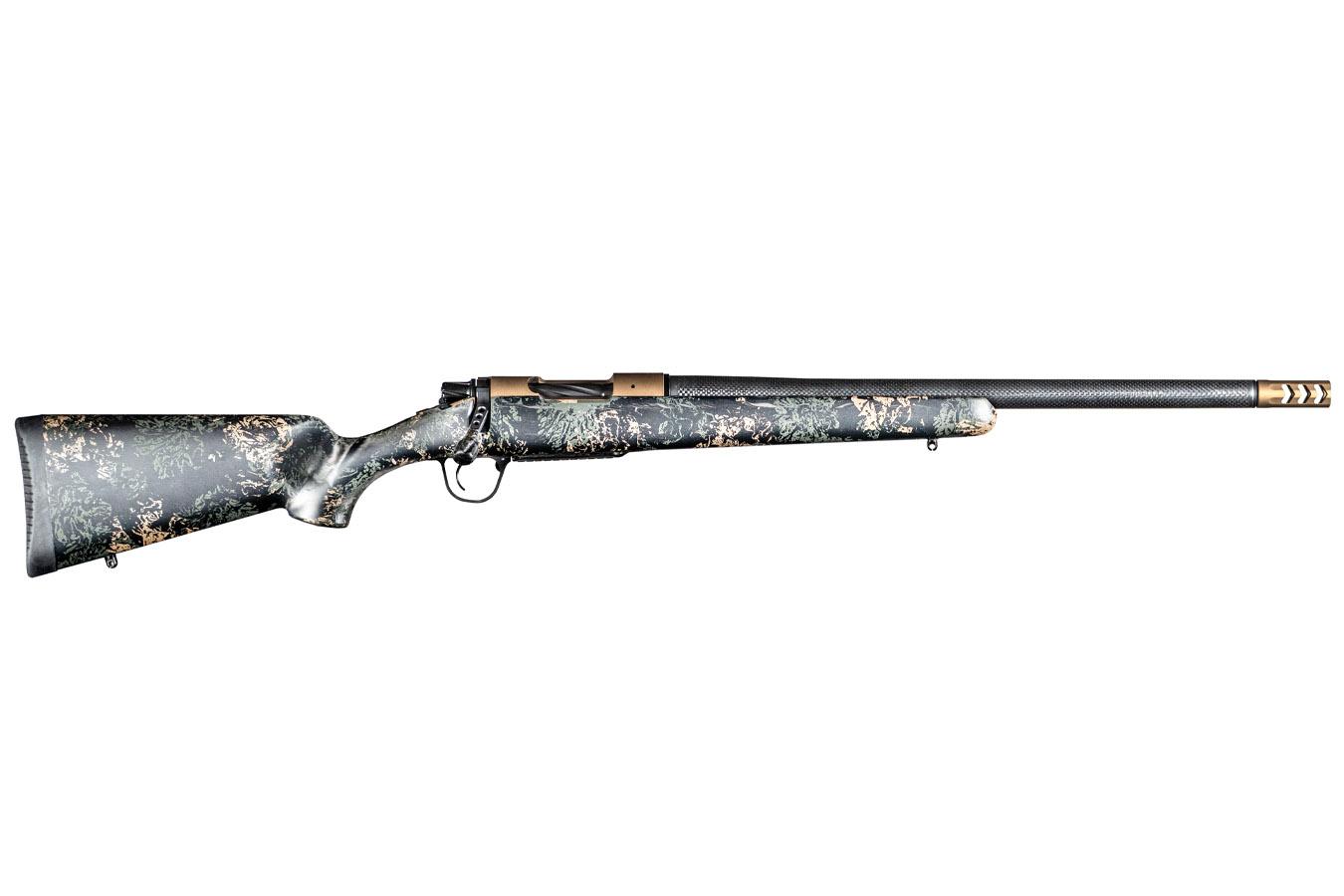 Christensen Arms Ridgeline FFT 7mm PRC Bolt-Action Rifle with Green and Tan Accented Carbon Fiber