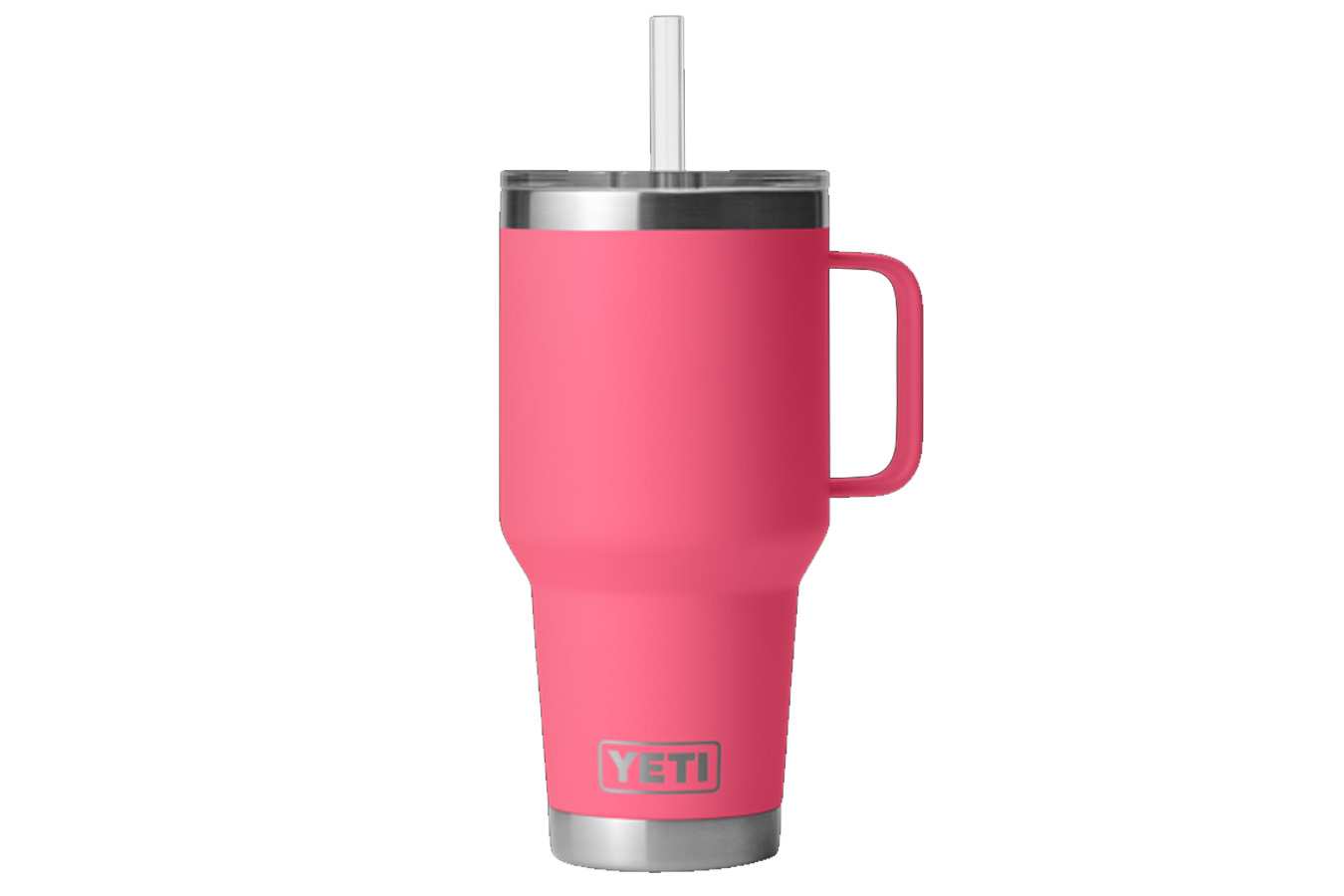 YETI COOLERS RAMBLER 35 OZ STRAW MUG TROPICAL PINK