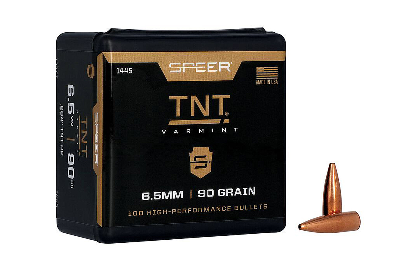 Speer Reloading 6.5mm TNT Bullet .264 90 Grain