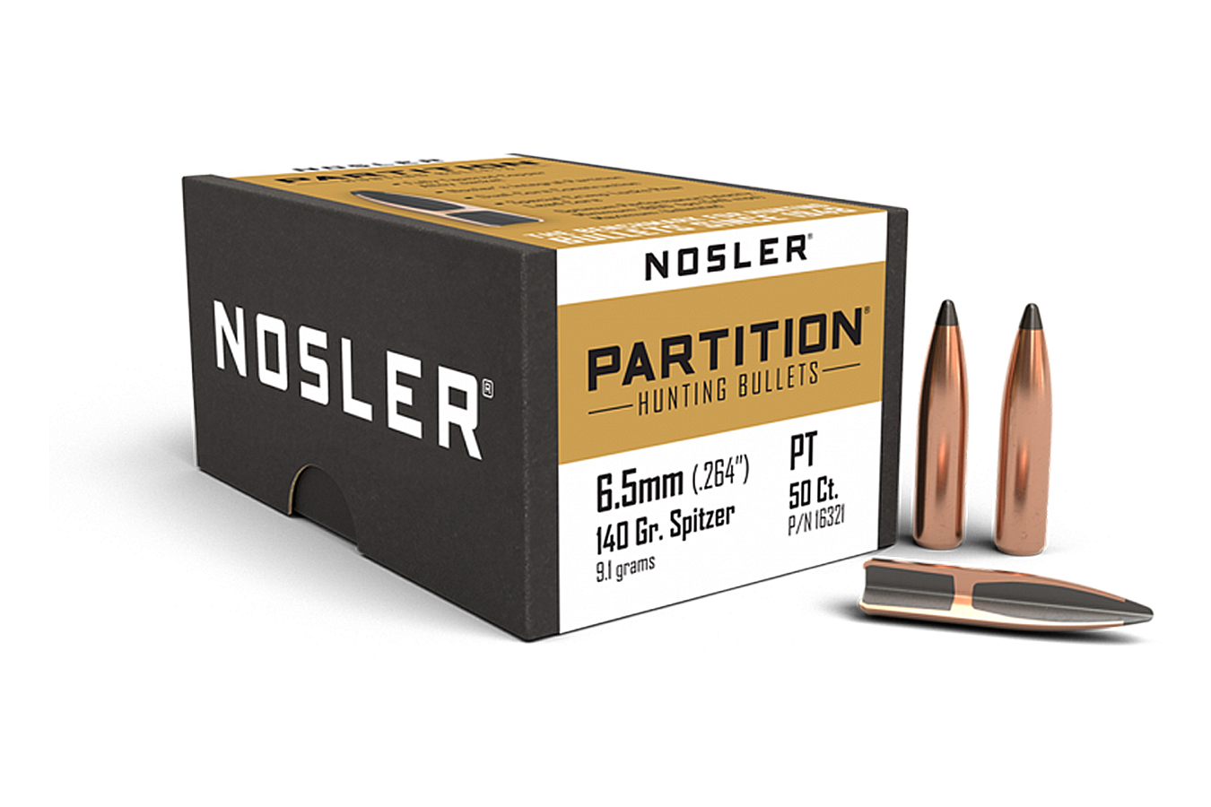 Nosler 6.5mm 140gr Partition, 50/Box