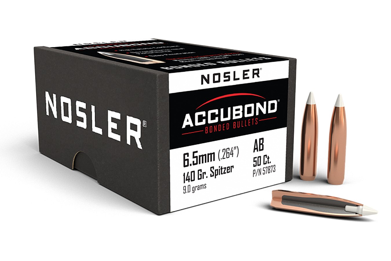 Nosler 6.5mm 140gr AccuBond, 50/Box