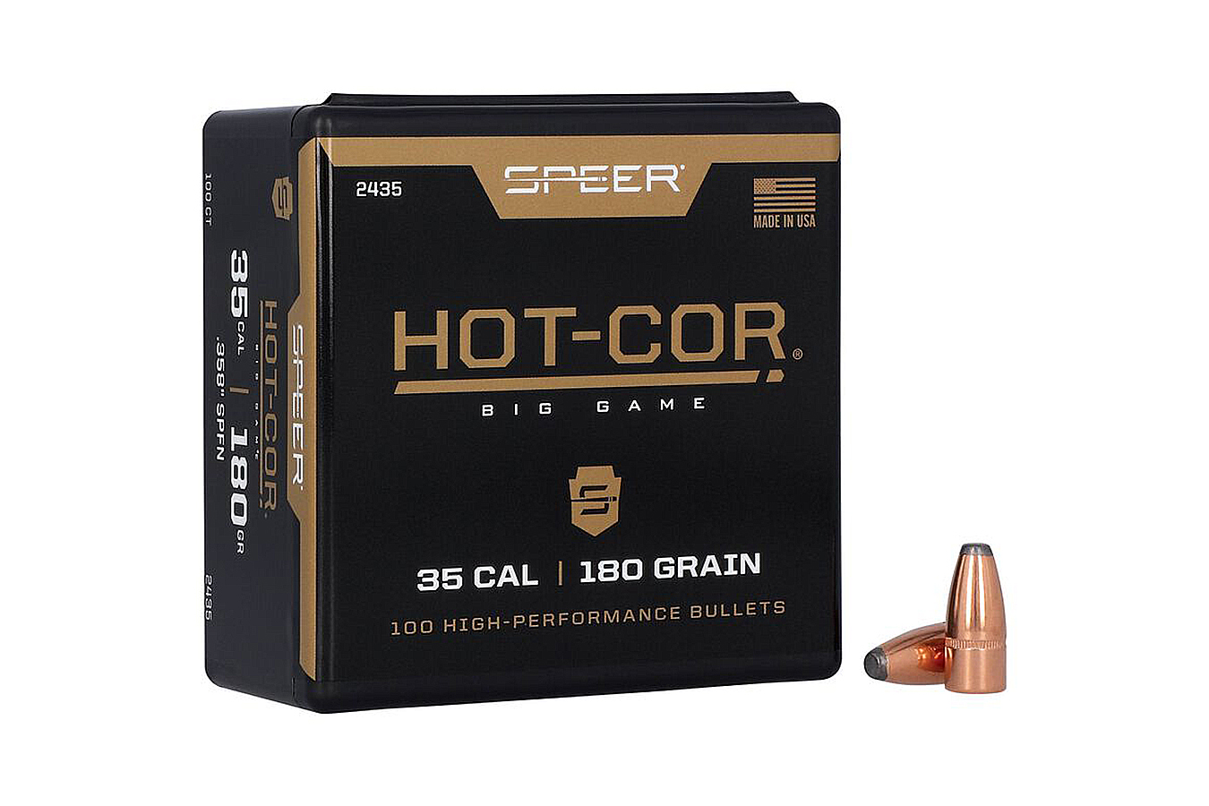 Speer Reloading Hot-Cor Rifle Bullet .358 180 Grain