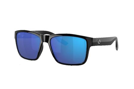 COSTA DEL MAR PAUNCH BLACK WITH BLUE MIRROR LENSES