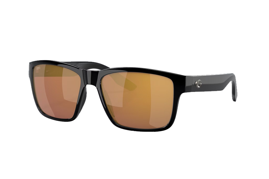 COSTA DEL MAR PAUNCH BLACK WITH GOLD MIRROR LENSES