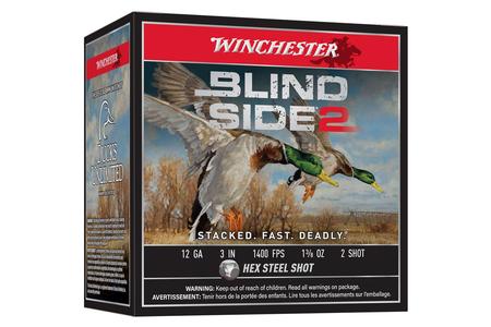 Winchester 12 Gauge 3-Inch 1-3/8oz 2 Shot Blind Side II 25/Box
