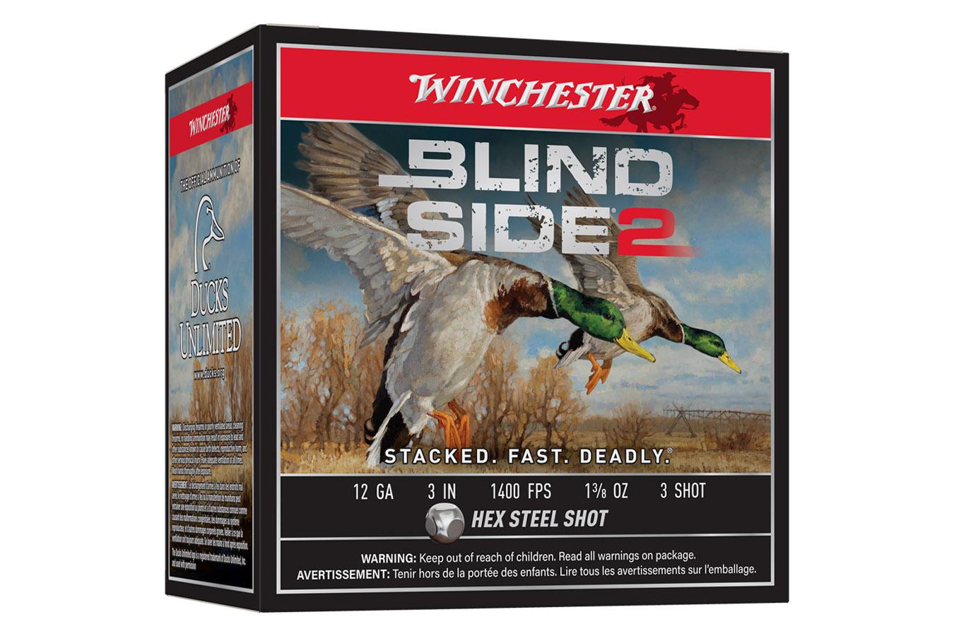 Winchester 12 Gauge 3-Inch 1-3/8oz 3 Shot Blind Side II 25/Box