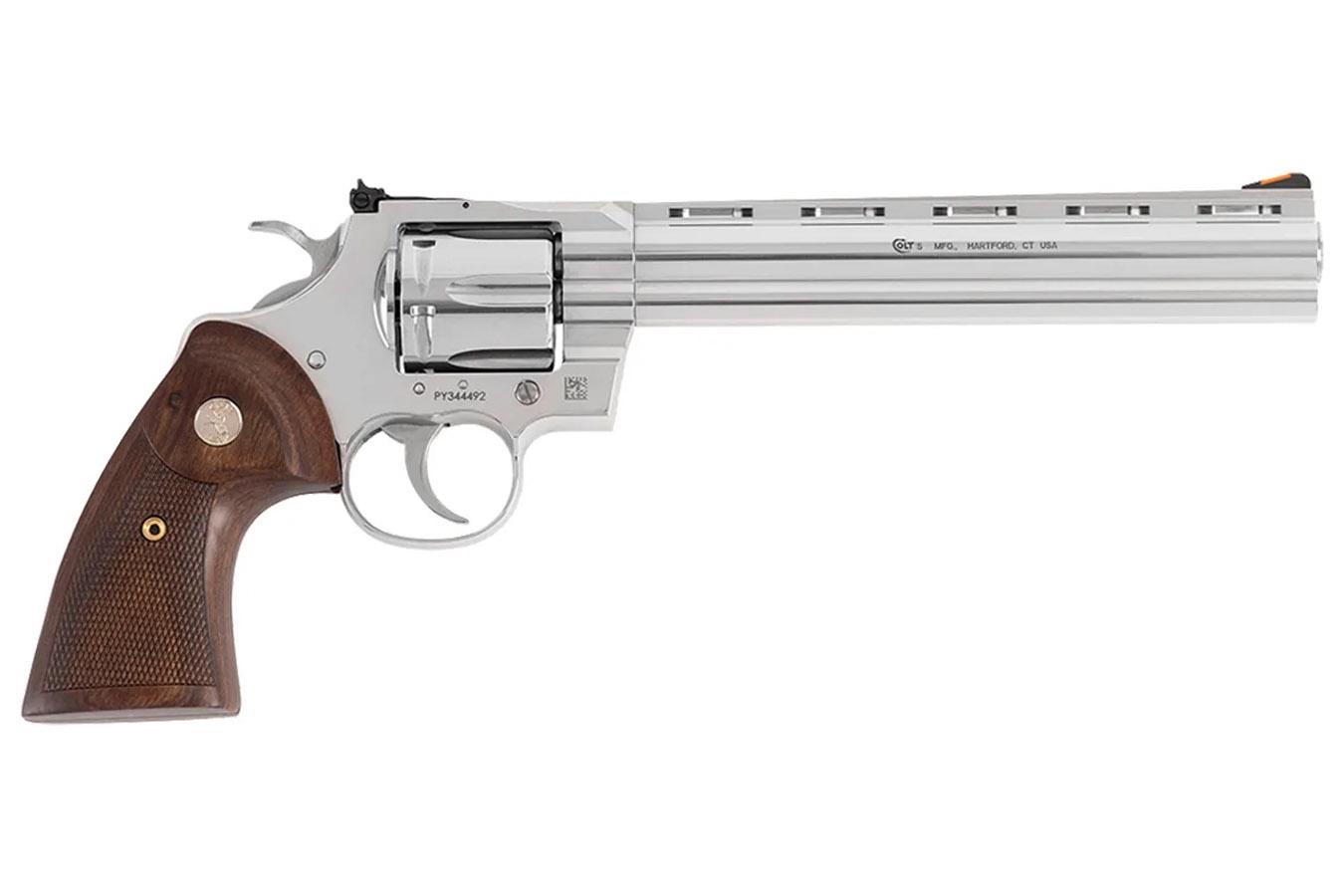 COLT PYTHON 357 6 SHOT 8 IN BBL WOOD GRIPS