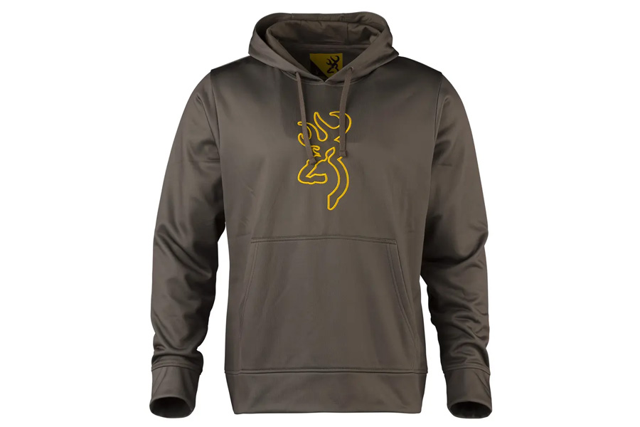 Browning Clothing Tech Hoodie - Major Brown Lg