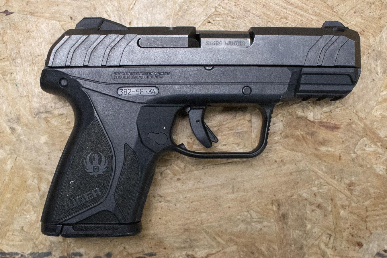 Ruger Security-9 Compact 9mm Police Trade-In Pistol with Manual Safety