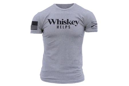 WHISKEY HELPS SS TEE